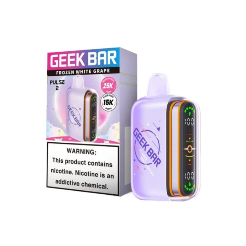 Frozen White Grape Geek Bar Pulse 2 25K