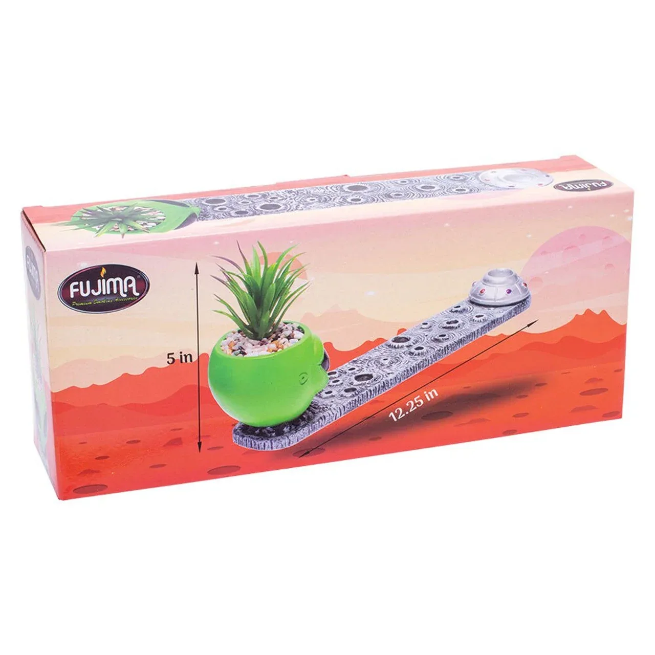 Fujima - 12.5" Alien Incense Burner with Faux Plant - Image 2