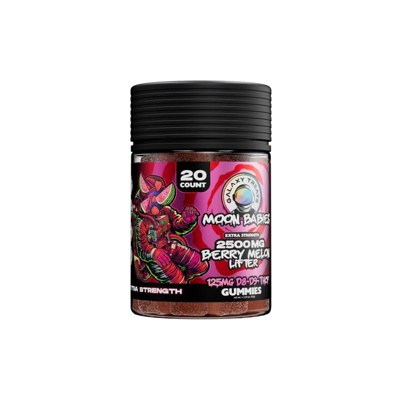 Galaxy Treats Moon Babies Extra Strength D8 D9 THCP Gummies 2500MG