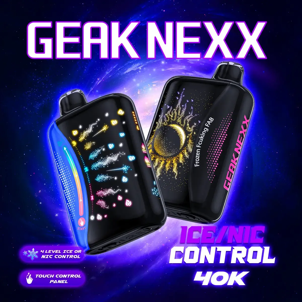 GEAK NEXX Nic/Ice Control 40K Disposable Device – 40,000 Puffs