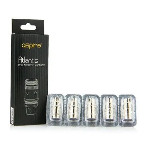 Genuine Aspire Atlantis Replacement Atomizer/Coils Pack of Five