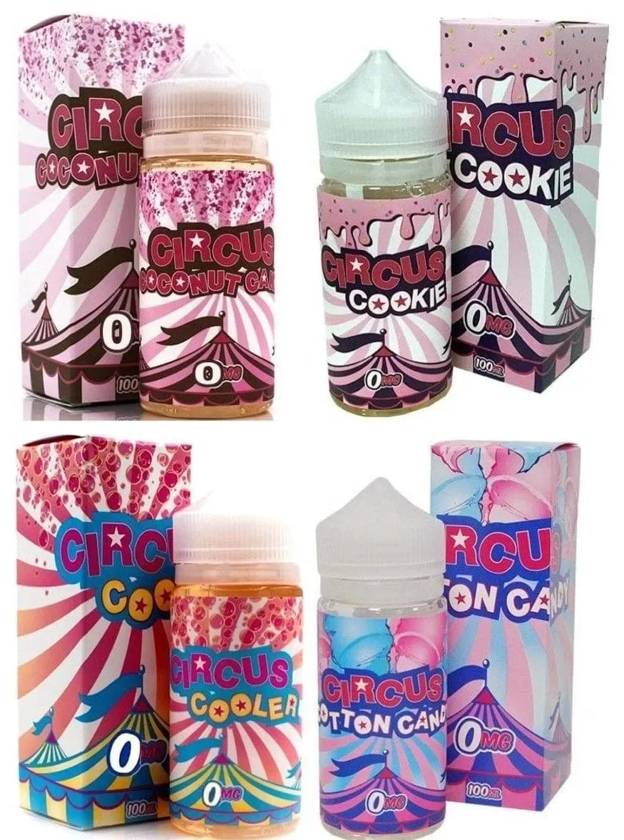 Genuine CIRCUS Cookie E-Liquid 100ml 0mg Shortfill Cream Vape Juice