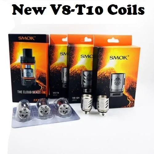 Genuine SMOK TFV8 Coils | V8-T10 | V8-T8 | V8-Q4 | V8-T6 | The Cloud Beast Head - Image 2