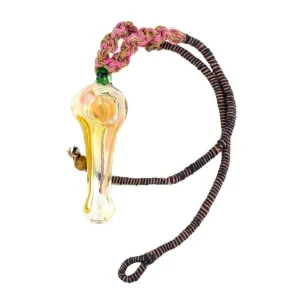 Glass Pipe Necklace - 2.5in