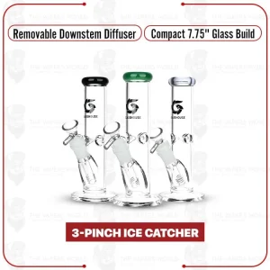 GlassHouse Straight Tube Glass Water Pipe