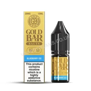 Gold Bar Blueberry Ice Nic Salt E-Liquid