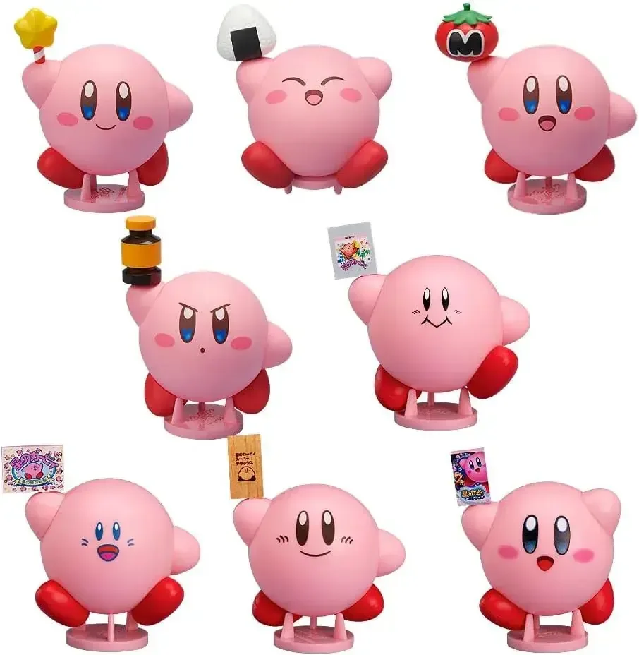 Good Smile Company Kirby Figure Set, 8 Pieces, Approx. 6 cm Tall
