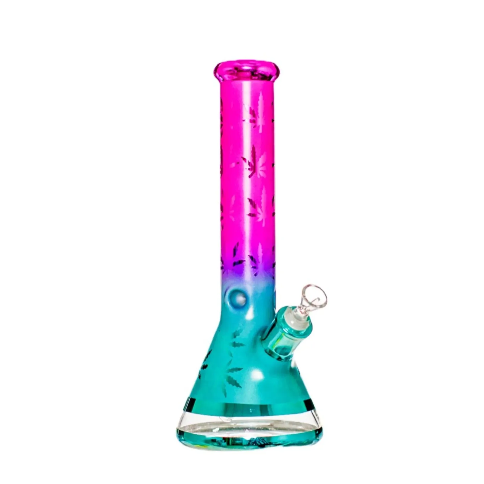 Grandaddy Purp Leaf Beaker Bong - 14in - Image 2