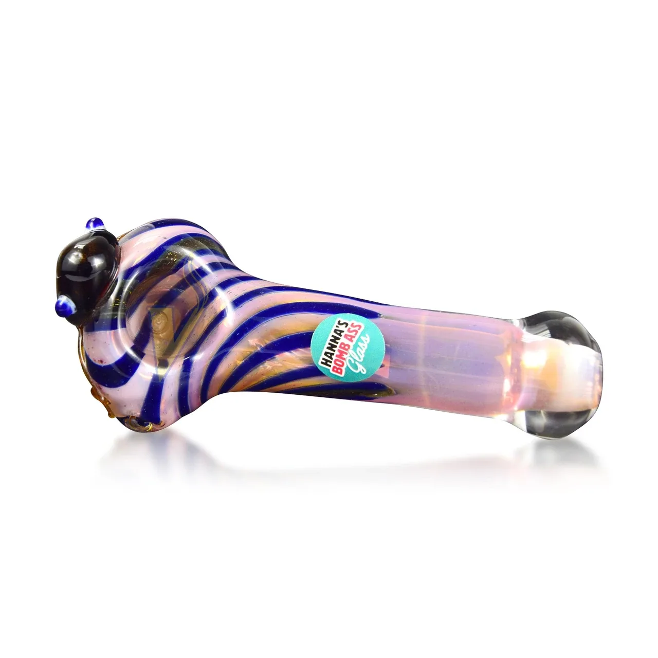 Hanna's Bomb Ass Glass 4" Fumed w/Frog Hand Pipe