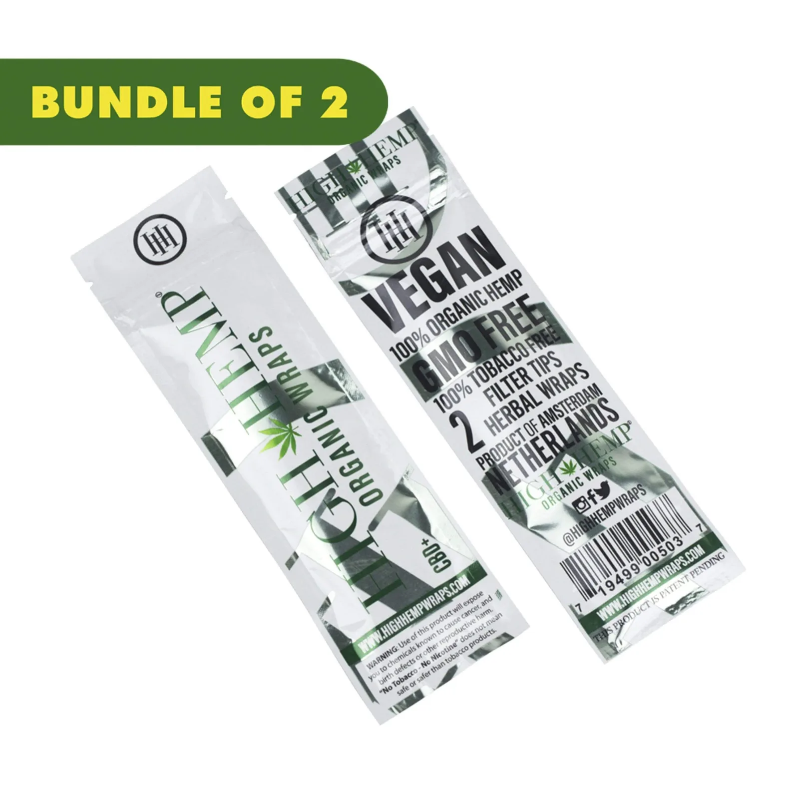 High Hemp Organic Wraps - 2 Pack - Image 2