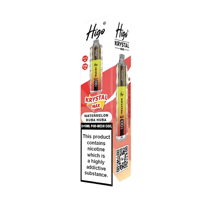 Higo Krystal Max HK 7500 Pod Kit Rechargeable & Refillable Vape - Image 2