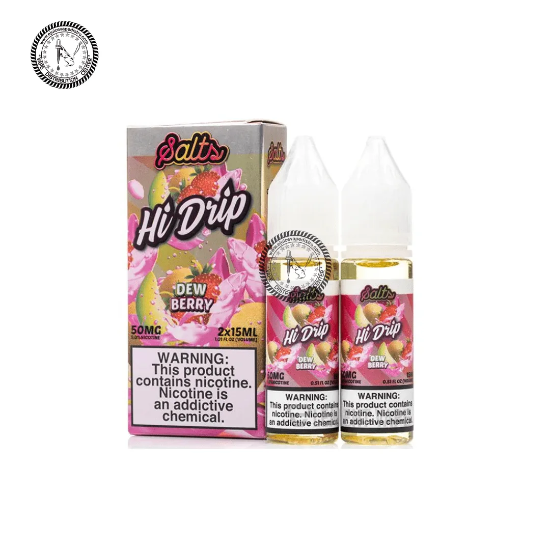 Honeydew Strawberry Salt by Hi-Drip Salts 2x15ML 30ML - Image 2