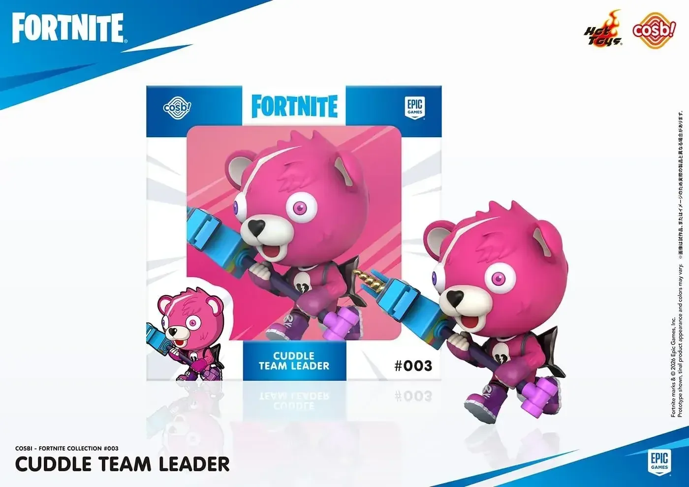 Hot Toys Fortnite Cosbi Pink Bear 003 8cm Collectible Figure - Image 2