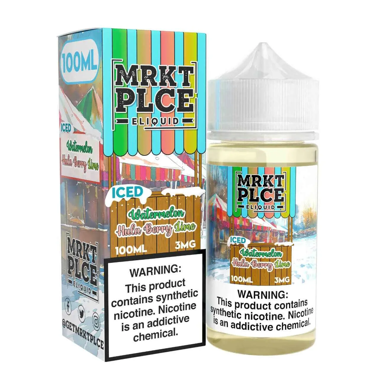Iced Watermelon Hulaberry Lime 100ml E-Juice | MRKTPLCE