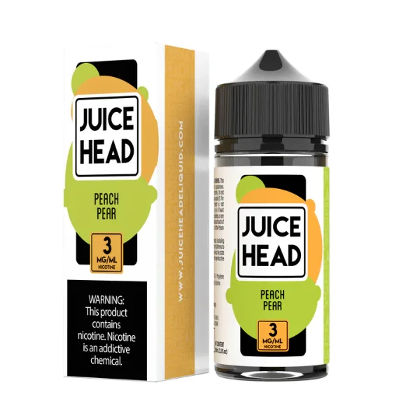 Juice Head eLiquid_100mL_Peach Pear –