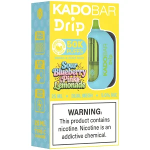 Kado Bar Drip 50K: Sour Blueberry Pink Lemonade