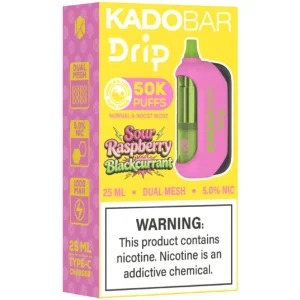 Kado Bar Drip 50K: Sour Raspberry Blackcurrant