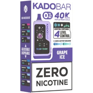 Kado Bar NI40K ZERO: Grape Ice 0%