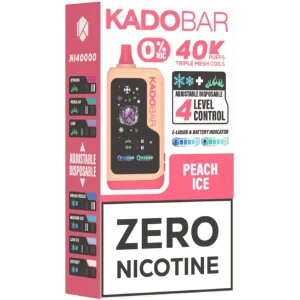 Kado Bar NI40K ZERO: Peach Ice 0%