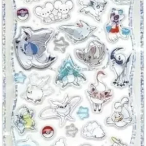 Kamio Pokemon Petite Drop Sticker White, Reuse Not Intended Decor