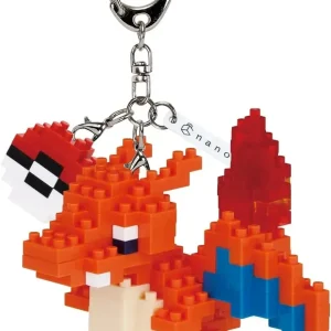 Kawada Fig NFG 50 Charizard Pokemon Block Figure with Keychain