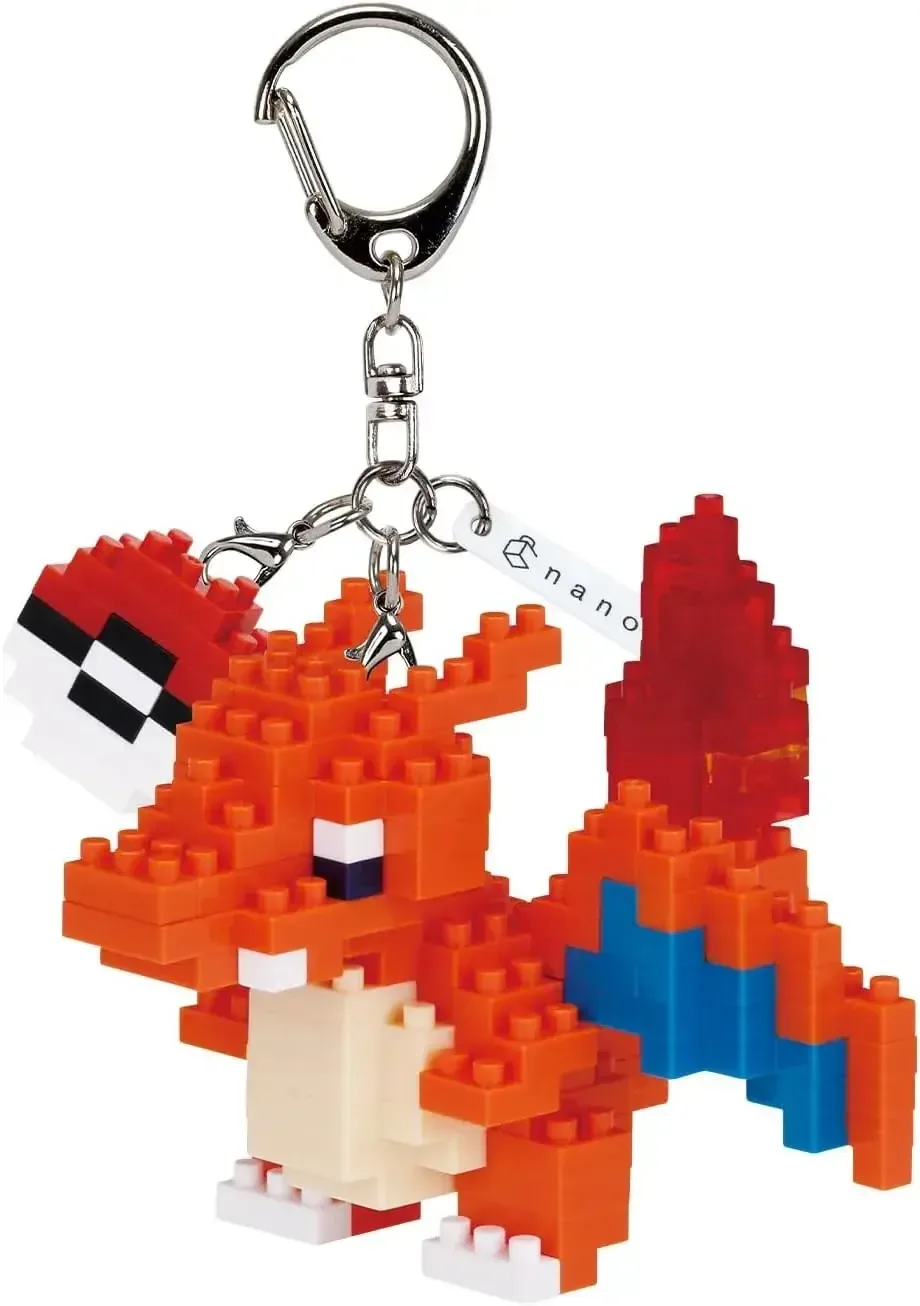 Kawada Fig NFG 50 Charizard Pokemon Block Figure with Keychain