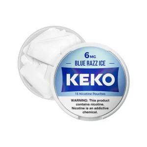 KEKO Blue Razz Ice 6mg Nicotine Pouches