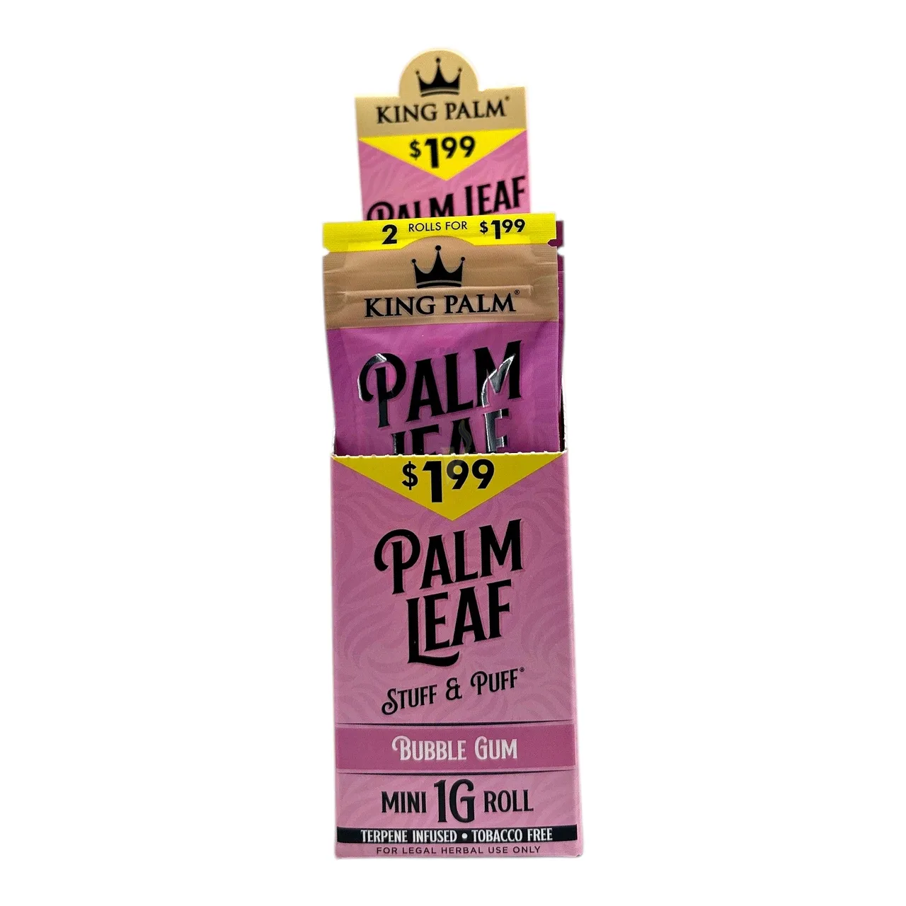 King Palm Palm Leaf 2/$1.99 Stuff and Puff Rolls 10 Pack
