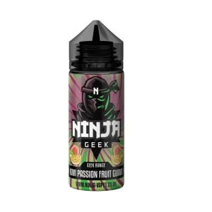 Kiwi Passion Fruit Guava Geek Range E-liquid 100 ML Shortfill By Ninja Geek