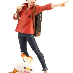 Kotobukiya Artfx J Pokemon Victor with Scorbunny 1/8 Scale Figure Japan Official