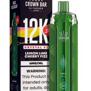 Lemon Lime Cherry Fizz Al Fakher Crown Bar Crystal V2 12K