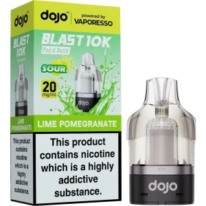 Lime pomegranate DOJO Blast 10K pod & refill by Vaporesso 10ml