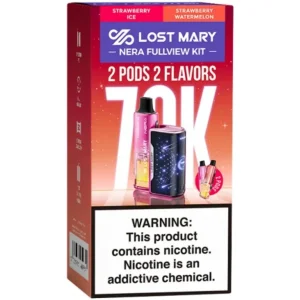 Lost Mary Nera Fullview 70K Kit: Strawberry Ice and Strawberry Watermelon