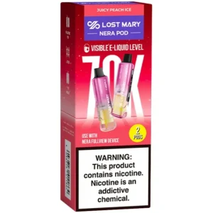 Lost Mary Nera Fullview 70K Refill Pods: Juicy Peach Ice