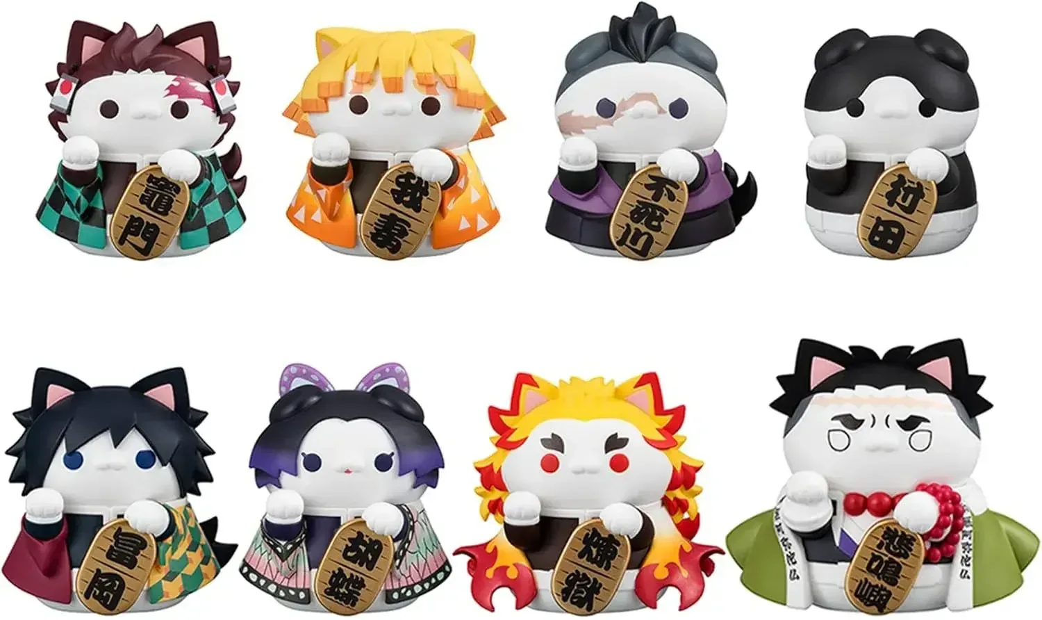 MegaHouse Mega Cat Project Devil Blade Maneki Neko Figures 8-Pack