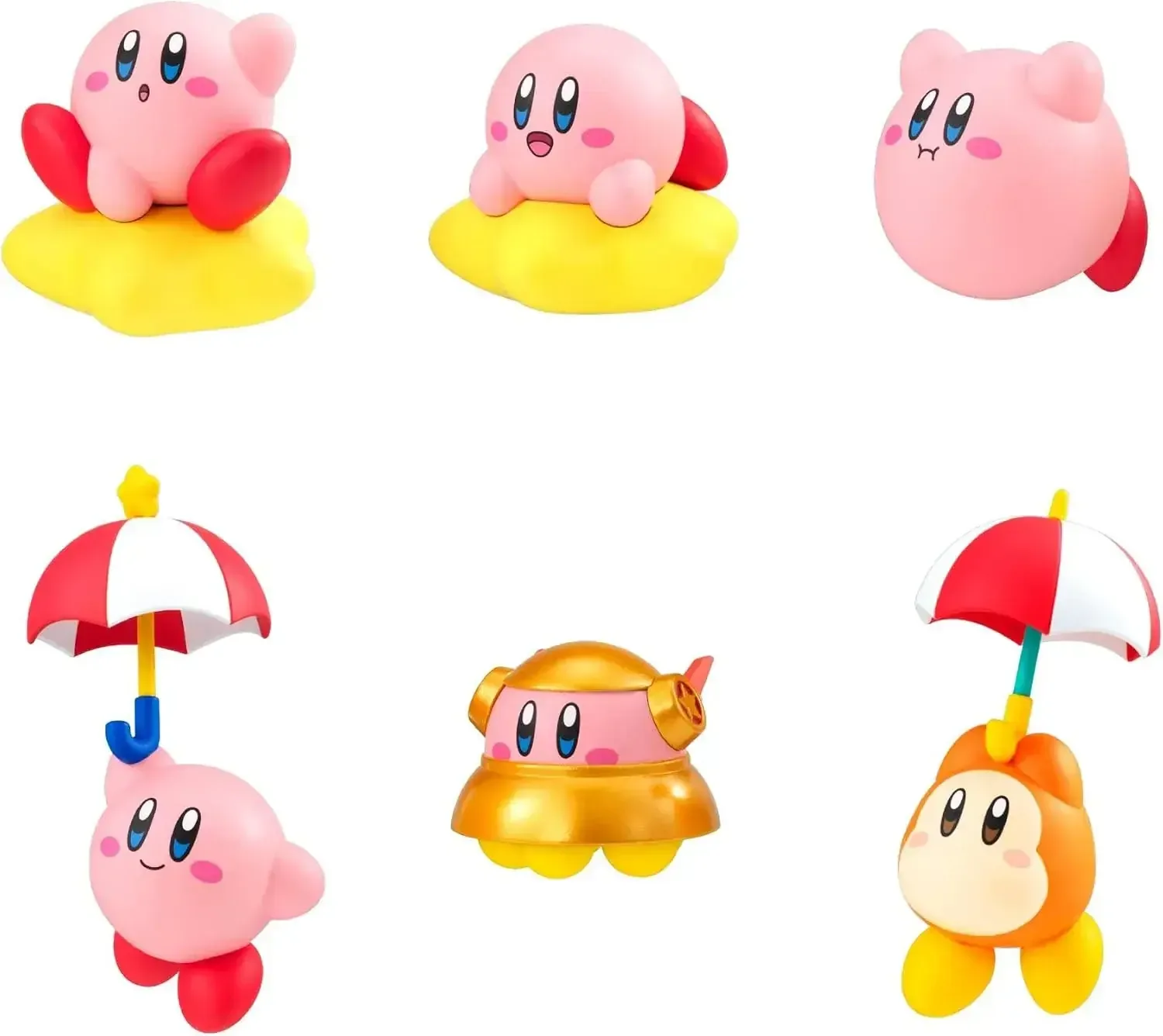 MegaHouse Trout Kirby Star Figure Attachment Box of 6, 50 mm