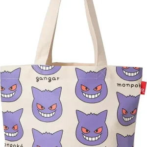 monpoke Mothers Tote Bag Purple Cotton 12.5L Pokemon Carryall