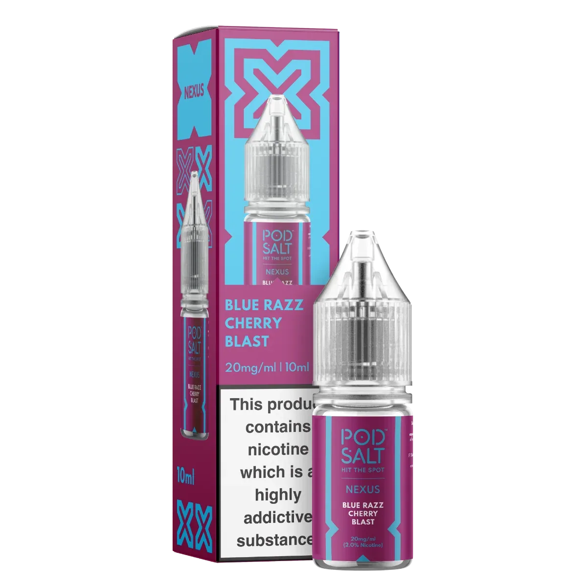 Nexus Blue Razz Cherry Blast 10ml Nicotine Salt E-Liquid