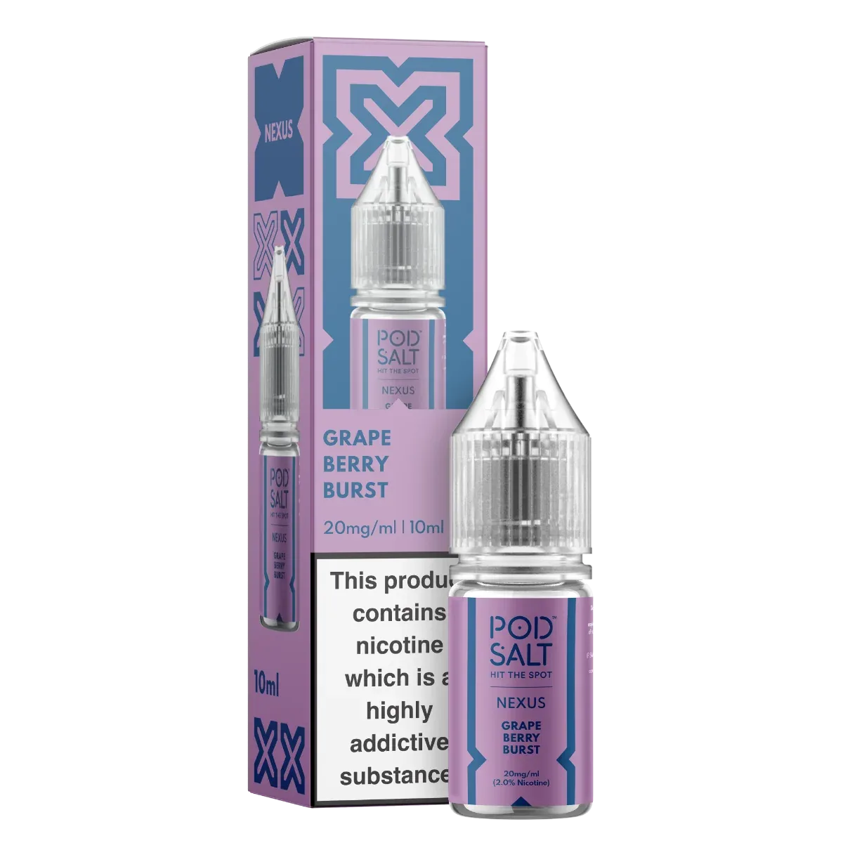 Nexus Grape Berry Burst 10ml Nicotine Salt E-Liquid