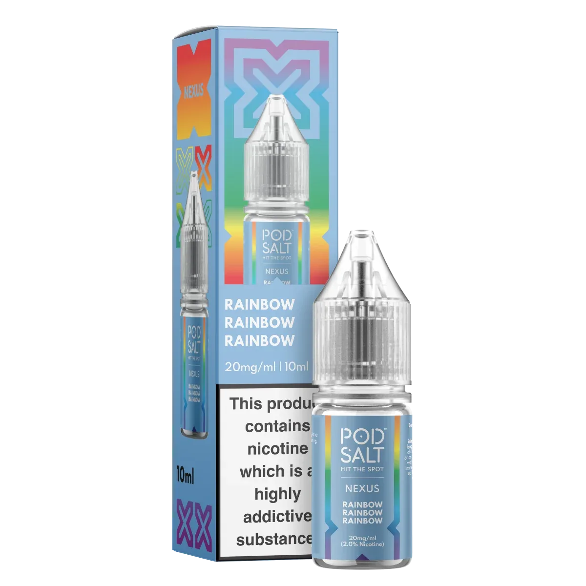 Nexus Rainbow 10ml Nicotine Salt E-Liquid