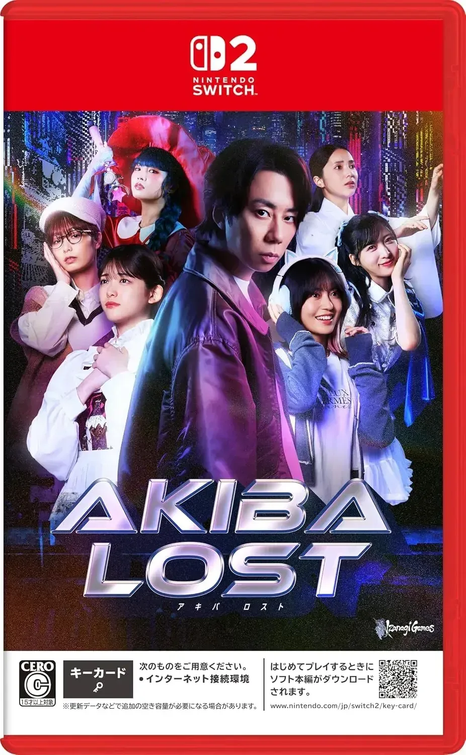 Nintendo Akiba Lost Adventure Game Key Card with Bonus DLC Code
