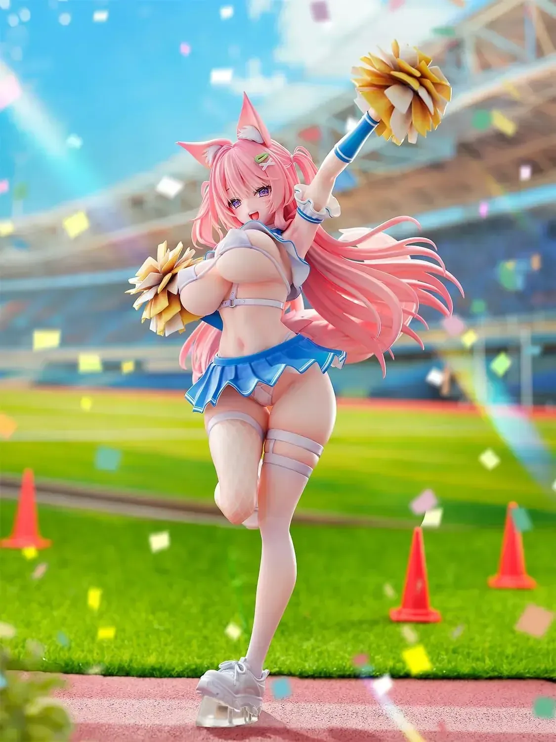 Nocturne Cat Ear Cheerleader PVC Figure 1/5.5 Scale 350mm Display - Image 2