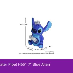 Non branded (Water Pipe) H651 7" Blue Alien