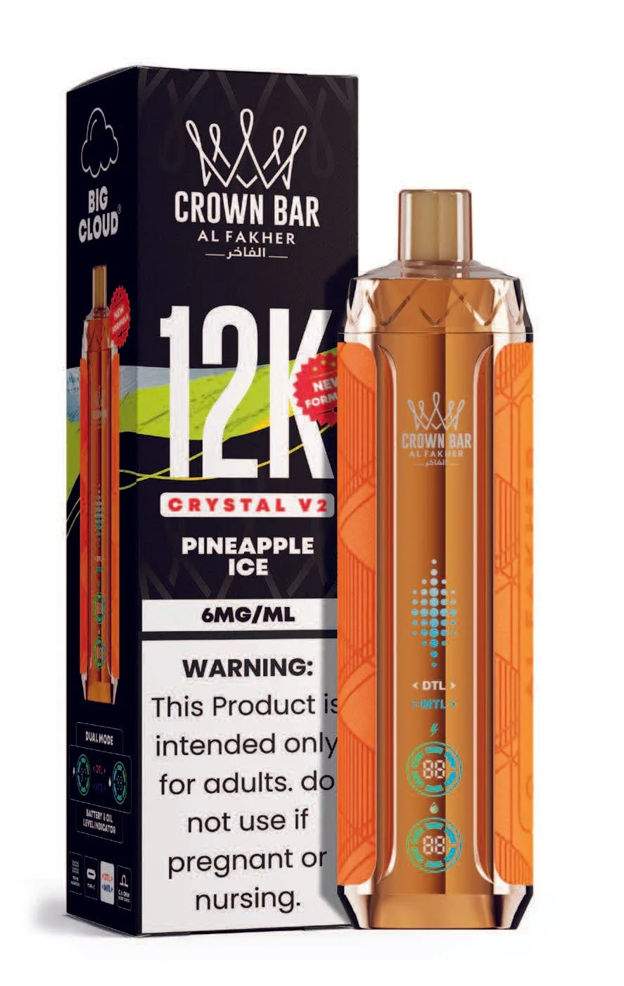 Pineapple Ice Al Fakher Crown Bar Crystal V2 12K