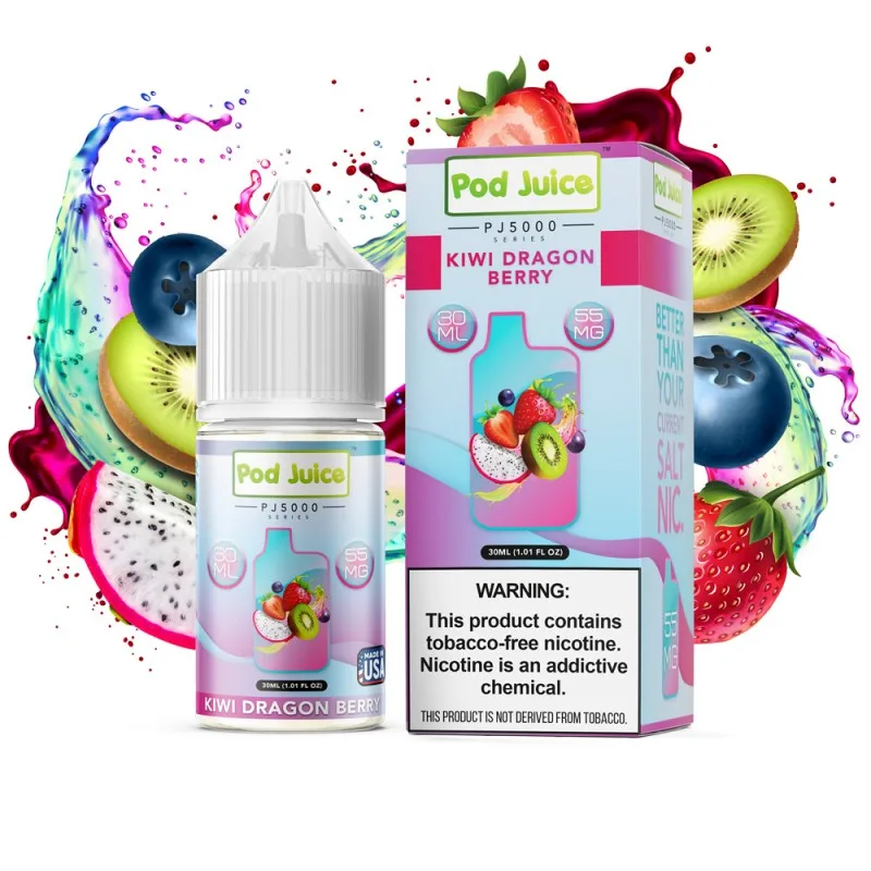 Pod Juice PJ5000 Series Kiwi Dragon Berry E-juice 30ml - Eleaf Official Store