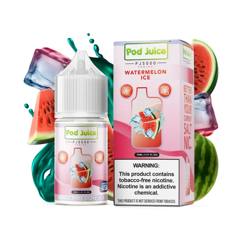 Pod Juice PJ5000 Series Watermelon Ice E-juice 30ml - Eleaf Official Store
