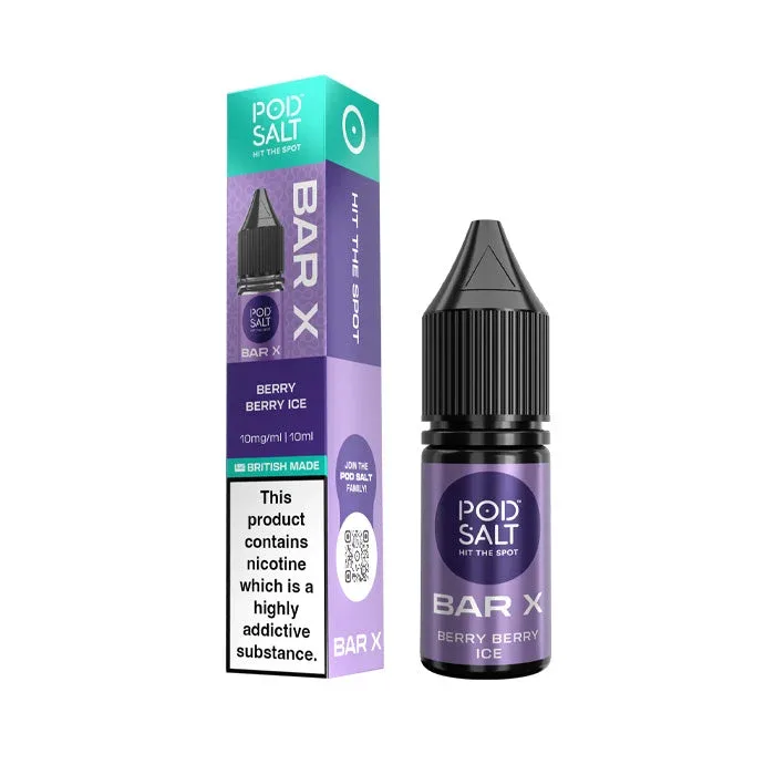 Pod Salt Bar X Berry Berry Ice Nic Salt E-Liquid