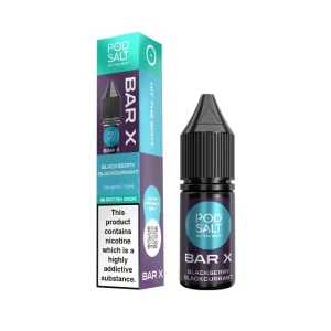 Pod Salt Bar X Blackberry Blackcurrant Nic Salt E-Liquid
