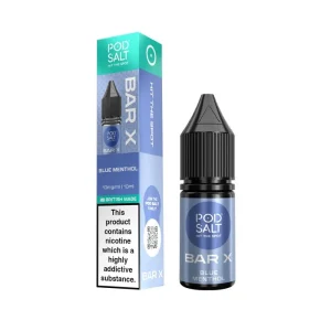 Pod Salt Bar X Blue Menthol Nic Salt E-Liquid