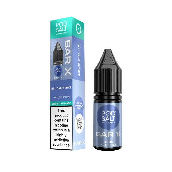 Pod Salt Bar X Blue Menthol Nic Salt E-Liquid